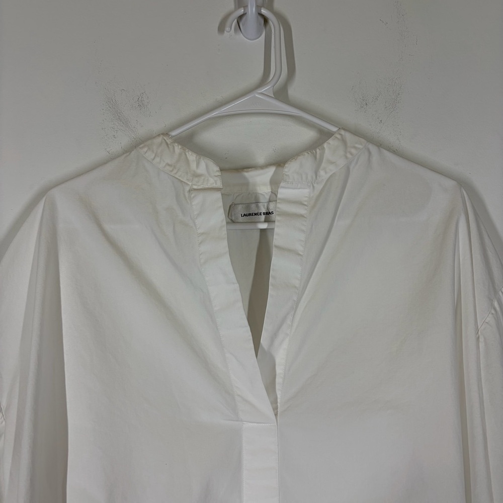 Laurence Bras White Blouse Size 0 - Picture 3 of 9